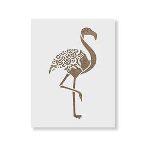 Flamingo Schablone - robuste & wiederverwendbare Mylarschablonen - Bild 1 von 5