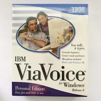 New Old Stock IBM ViaVoice for Windows Release 8 Personal Edition Software - CD - Image 1 of 4