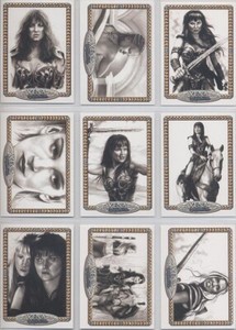 XENA 2004 ART & IMAGES NORTH AMERICA EXCLUSIVE ARTIFEX INSERT SET NA1-NA9 (9)