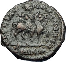 ARCADIUS on HORSE 392AD Constantinople Authentic Ancient Roman Coin i65677