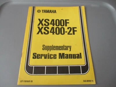 Yamaha OEM manual de servicio complementario 1979 XS400F XS400-2F LIT-11616-01-19 Foto 1 de 3