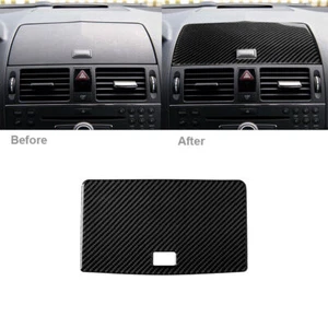 Carbon Fiber Console GPS Navigation Cover For Mercedes-Benz C Class W204 2007-10 - Picture 1 of 11