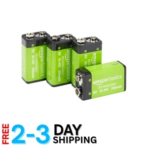 Long-Lasting Rechargeable 9V Batteries - 4-Pack, Ideal for Cameras & Toys - Picture 1 of 6