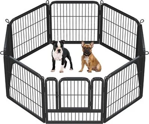 Dog Playpen Outdoor Puppy Exercise Pen Indoor Portable Pet Fence for Yard/RV - Picture 1 of 7