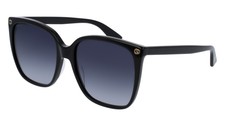 NEW Gucci Sensual Romantic GG 0022S Sunglasses 001 Black 100% AUTHENTIC