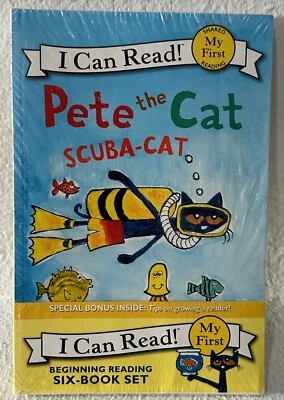 New I Can Read My First Beginning Reading Pete the Cat 6-Book Set Dean Foto 1 de 2