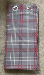 NEXT RED CHECK CURTAINS FULLY LINED 53” X 54” - Picture 1 of 1