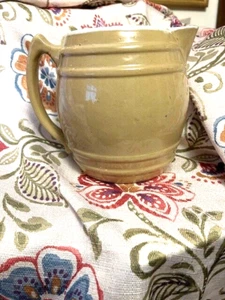 Antique Yellow Ware Pitcher - Picture 1 of 5