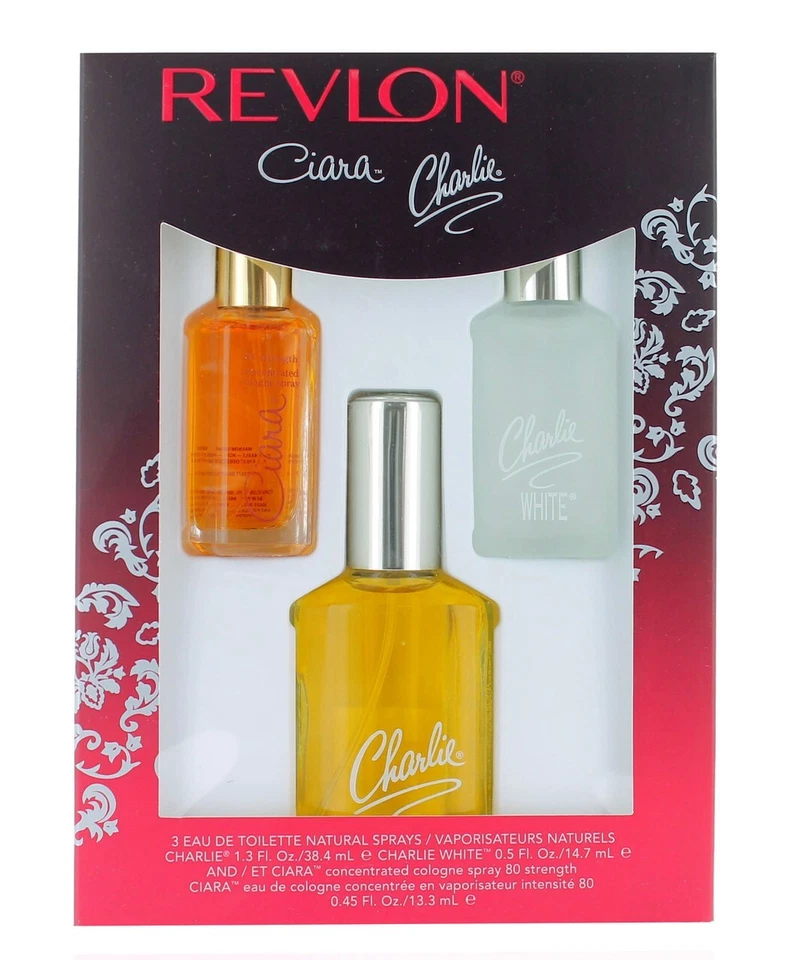 Ciara Charlie de Revlon 3 piezas eau de toilette aerosoles naturales, concentrados nuevo en caja. Foto 1 de 1