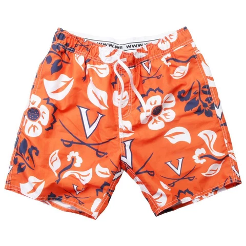 Men's University of Virginia Cavaliers Swim Trunks Floral Swim Shorts Cover