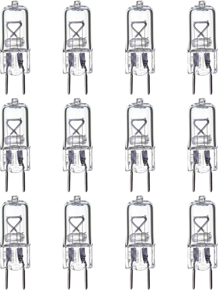 12Pack Single Ended T3.5, GY8 2-Pin Clear Glass UV Protected, 3200K, 100W 1500LM - Image 1 of 4
