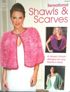 Annie's Attic Sensational Shawls & Scarves Crochet Pattern Book Fashion Designs - Picture 1 of 2