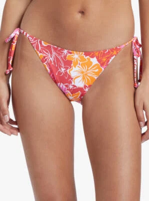 Pantalones de natación de bikini con corbata lateral Roxy Sea Spray XL HILO HIBISCUS Foto 1 de 4