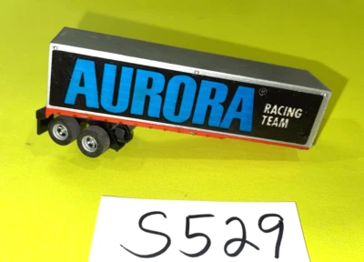 AURORA AFX VINTAGE SLOTCAR SEMI TRUCK TRAILER AURORA RACING TEAM SUPER CONDITION - Image 1 of 4