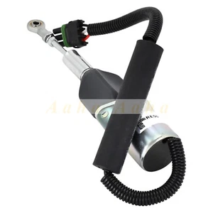 24V Fuel Shutoff Solenoid RE504223 RE54747 for John Deere 330LC 330LCR 370 - Picture 1 of 5