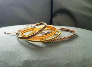 LUA Accessoires 4 Tlg. Armband SET Schmuck NP 60 gelb NEU - Bild 1 von 8