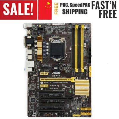 For ASUS Z87-K LGA 1150 Motherboard RAM PS/2 Intel Z87 HDMI VGA DDR3 RAM USB 3.0 - Image 1 of 4
