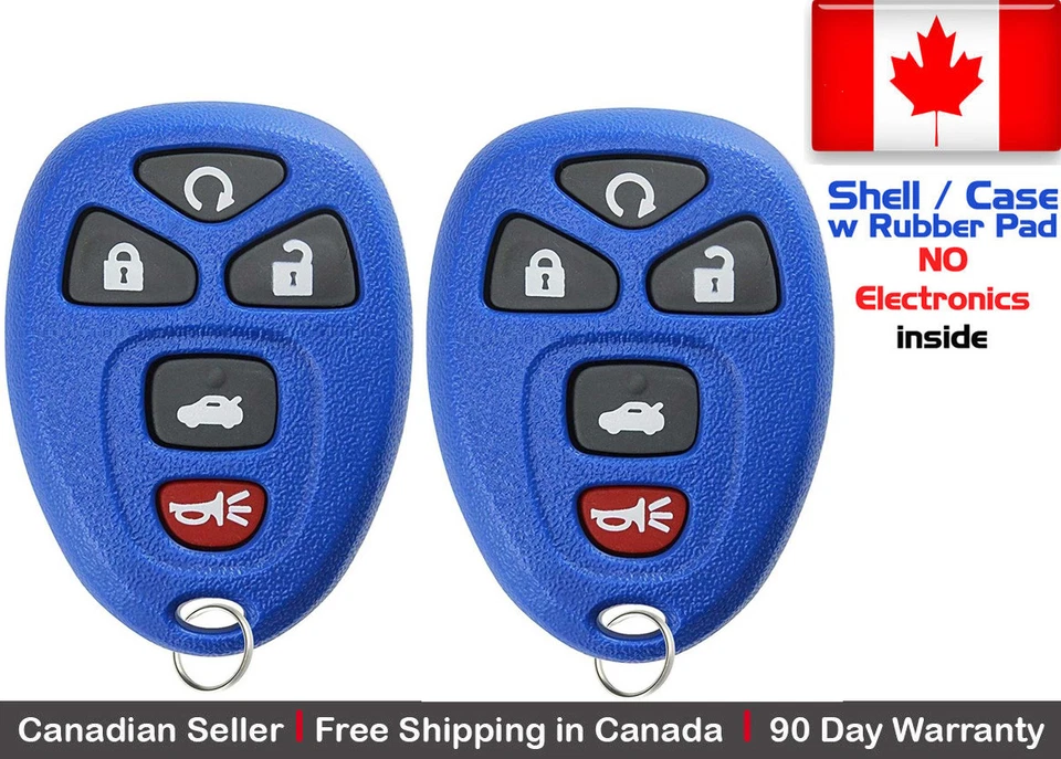2x New Replacement Keyless Remote Key Fob For GM Chevy 22733524 - Shell Only - Image 1 of 1
