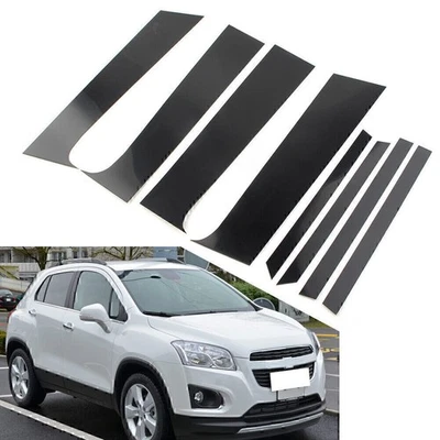 Revestimiento de puerta para CHEVROLET Trax 2015-2021 poste de columna cubierta de piano 8 piezas - Imagen 1 de 4