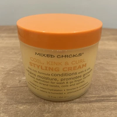 Mixed Chicks Coil, Kink & Curl Styling Cream 12 fl oz Jar NEW Sealed - Image 1 of 3