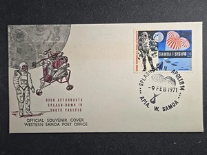 1971 Apollo 14 Splashdown - Samoa postal cover stk#A87 - Picture 1 of 4