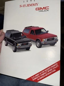 1991 GMC Truck S-15 Jimmy 2- 4-Door 2- 4-WD SLE SLX SL Trim Sales Brochure. Mint - Picture 1 of 1