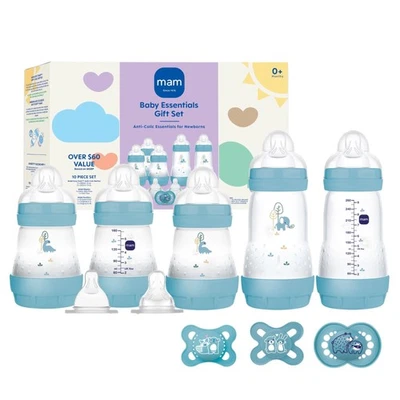 Juego de alimentación mate Newborn Essentials, biberones anticólicos de fácil inicio 5 oz, auto... Foto 1 de 4