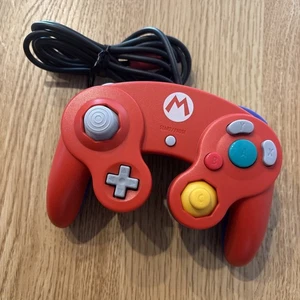 Official Mario Club Nintendo Gamecube Controller Red & Blue DOL-003 Tested Japan - Picture 1 of 8