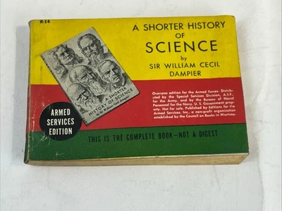 A Shorter History Of Science Armed Services Edition #R-14 1944 Q - Imagem 1 de 4