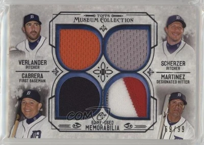 2015 Topps Museum Collection /99 Max Scherzer Victor Martinez Miguel Cabrera - Image 1 of 2
