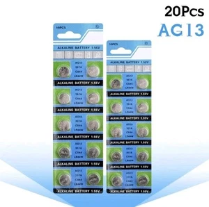 20 X T & E AG13 LR44 SR44 L1154 A76 1.5V ALKALINE BUTTON/COIN CELLS BATTERIES - Picture 1 of 1