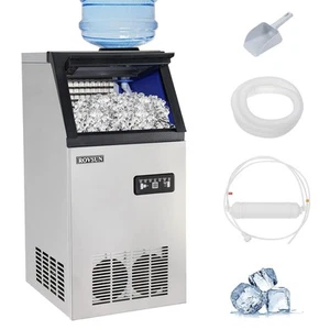 New 150 lbs 24h Commercial Ice Cube Maker Machines Freezers Drink Bar Catering - Picture 1 of 9