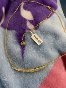 Brighton Contempt Ice Gold Long Crystal Necklace NWT - Picture 1 of 9
