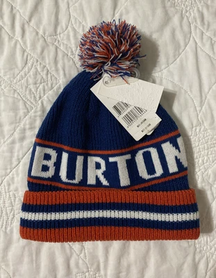 Gorro tejido con puños Burton Trope para niños con pompón, talla 1 Foto 1 de 2