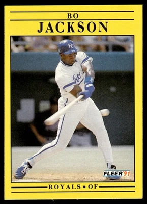 Fleer #561 1991 Bo Jackson Kansas City Royals Foto 1 de 2