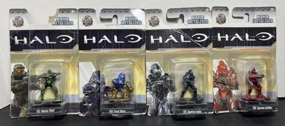 Lote de 4 figuras coleccionables Halo Nano Metalfigs Die Cast 2017 Jada Toys Nuevo en paquete Foto 1 de 4
