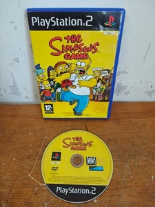 The Simpsons Game Black Label - No Manual - Sony Playstation 2 PS2 - Movie Game - Picture 1 of 24