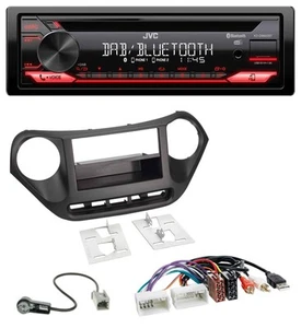 JVC CD DAB USB Bluetooth MP3 Autoradio für Hyundai i10 (ab 2013) AUX USB - Bild 1 von 8
