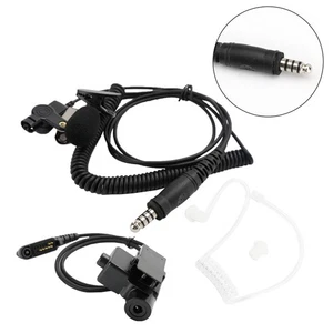 7.1-A3 Transparent Air Tube Headset with Mic For Hytera PD600 PD602 PD602g PD605 - Afbeelding 1 van 18