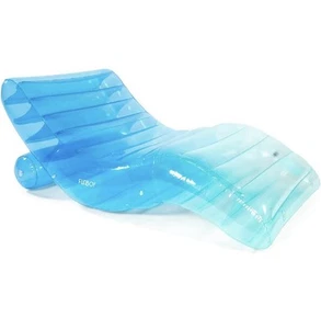 FUNBOY Giant Inflatable Tri-Color Blue Chaise Lounger Chair Pool Float NIB Ombre - Picture 1 of 9