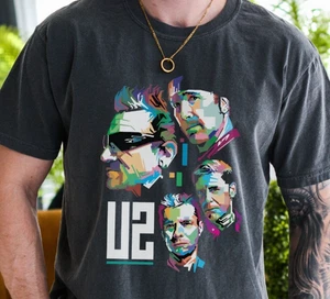 Camiseta U2 Rock Band on Premium Vintage Negra Colores Cómodos Camiseta - Imagen 1 de 6