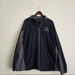 UMaine Black Bears Full Zip Jacket Classic Navy and Gray Size XL Pockets - Picture 1 of 9
