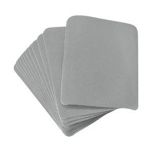 12 x Fabric Patch Iron-on Patch Grey 4.9"x3.7" for Clothes - Picture 1 of 7