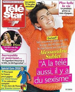 TV Star No 2070 04/06/2016 Sublet/Dion / Euro 2016/ Mauresmo/ Lamy / Coluche - Picture 1 of 1
