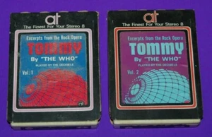 Lot 2 8 Track Cartridge Excerpts from the Rock Opera Tommy by The Who Vol 1 & 2 - Picture 1 of 4