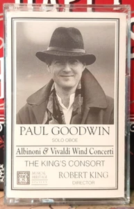 PAUL GOODWIN, OBOE: ALBINONI & VIVALDI / WIND CONCERTI CASSETTE (1990) MHS - Picture 1 of 2
