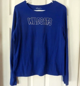 Camiseta de manga larga con lentejuelas talla L de la Universidad de Kentucky para dama - Imagen 1 de 4