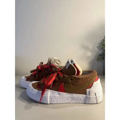 Nike x Sacai Blazer Bajo "British Tan" Tenis Mujer Talla 4 Foto 1 de 4