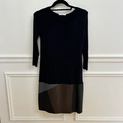 Bailey 44 Mixed Media Drop Waist Leather Skirt  Mini Dress Size Small - Image 1 of 4