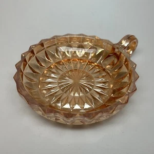 De colección JEANNETTE GLASS "WINDSOR CALÉNDULA" Carnaval PAÑAL CANDY NUT BOWL Mango - Imagen 1 de 7